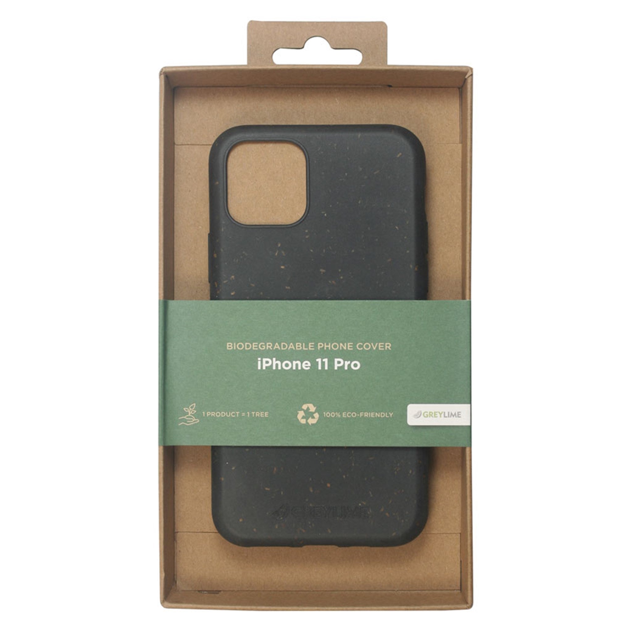 COIP11P06 Greylime Iphone 11 Pro Biodegradable Cover Black 6