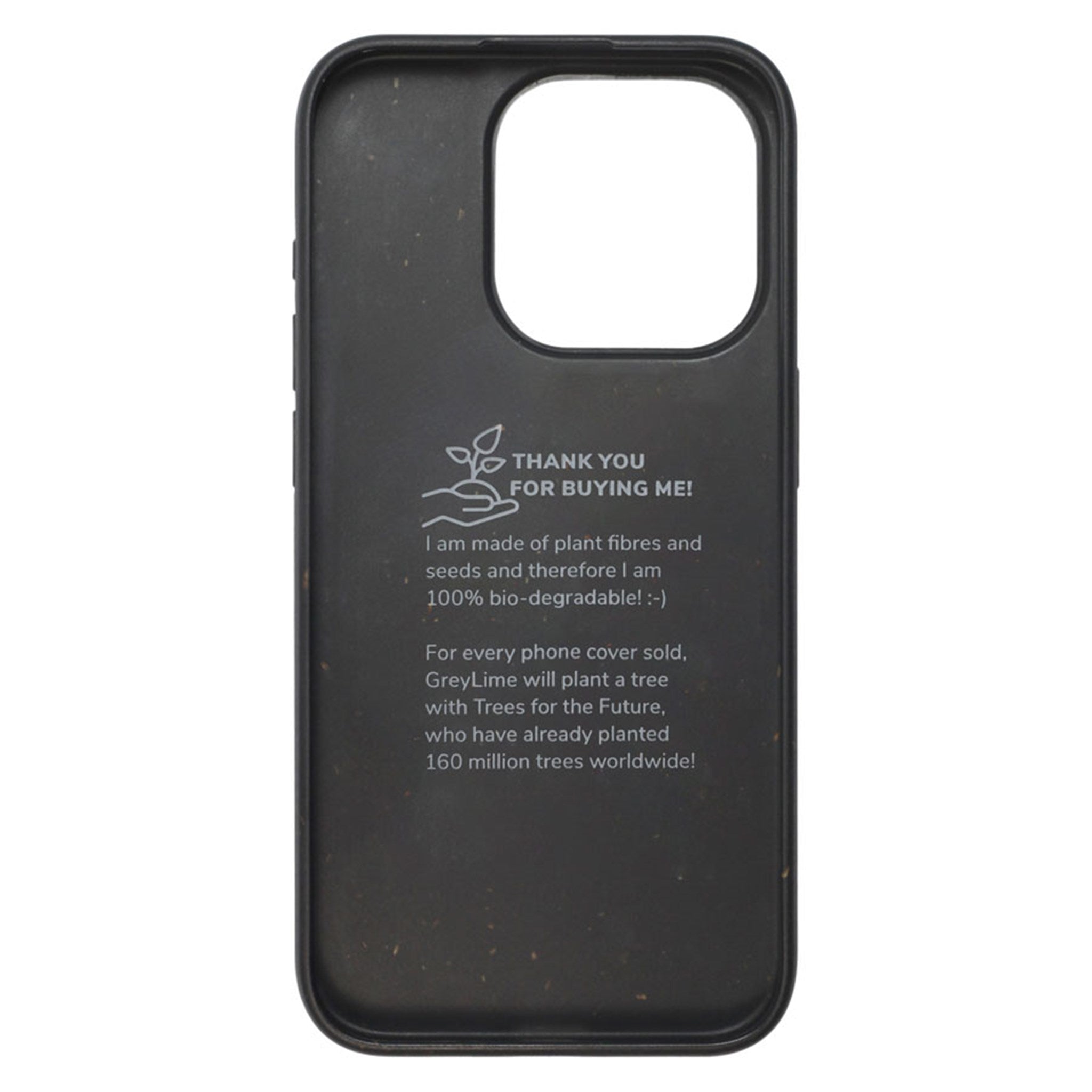 COIP15L01 Greylime Iphone 15 Pro Miljøvenligt Cover Sort 2
