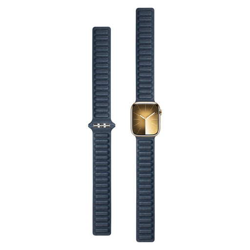 LPAW002 Lippa Apple Watch Magnetisk Læderrem (38, 40, 41), Navy Blå 2