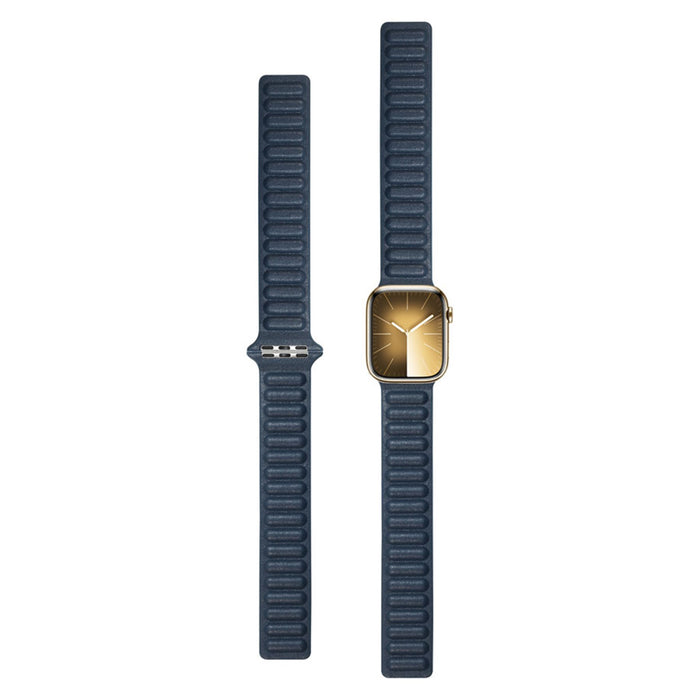 LPAW031 Lippa Apple Watch Magnetisk Læderrem (42, 44, 45, 49), Navy Blå 2