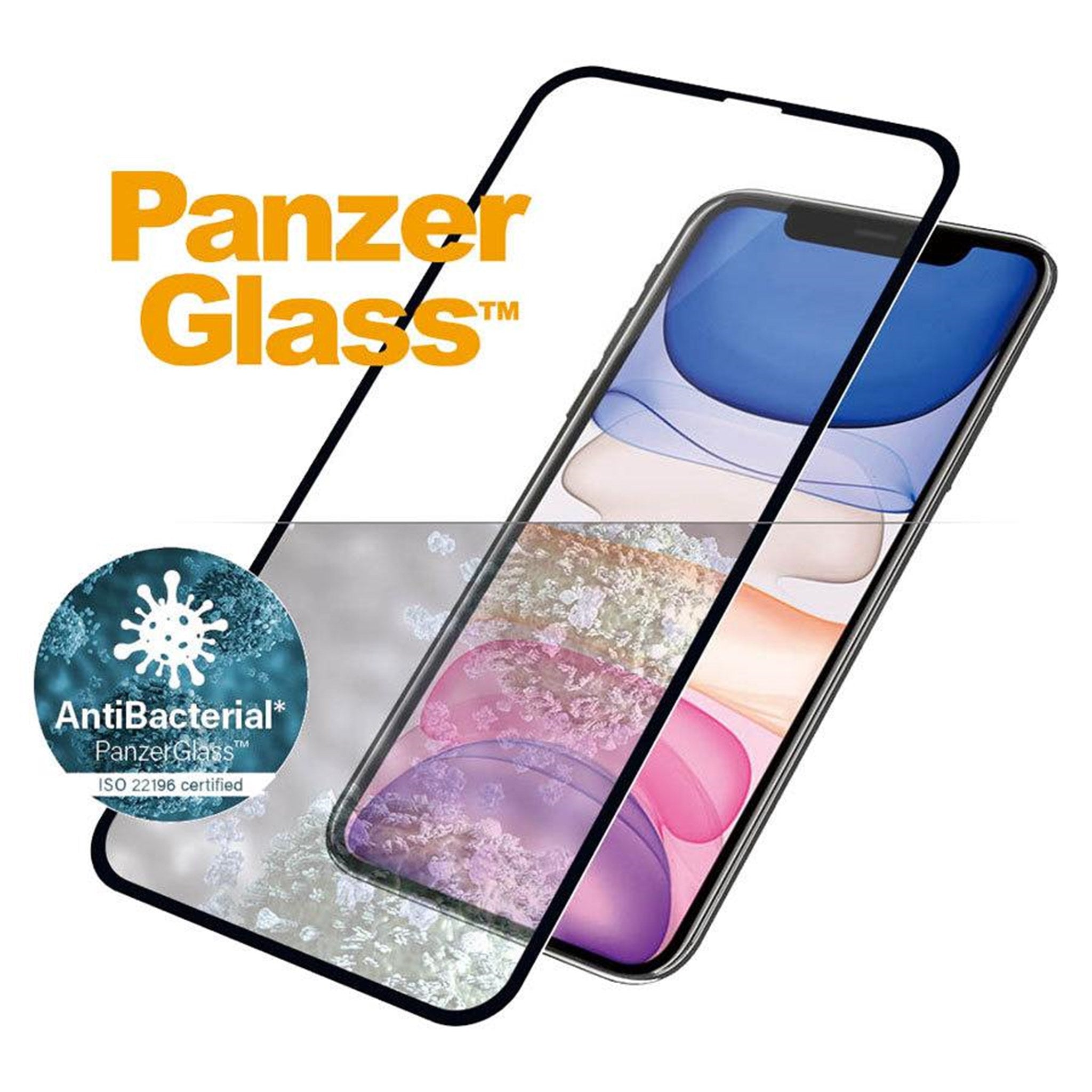 PNZ65228_PanzerGlass-iPhone-XR-11-AntiBacterial-Skaermbeskyttelse-Sort-Kant_02.jpg