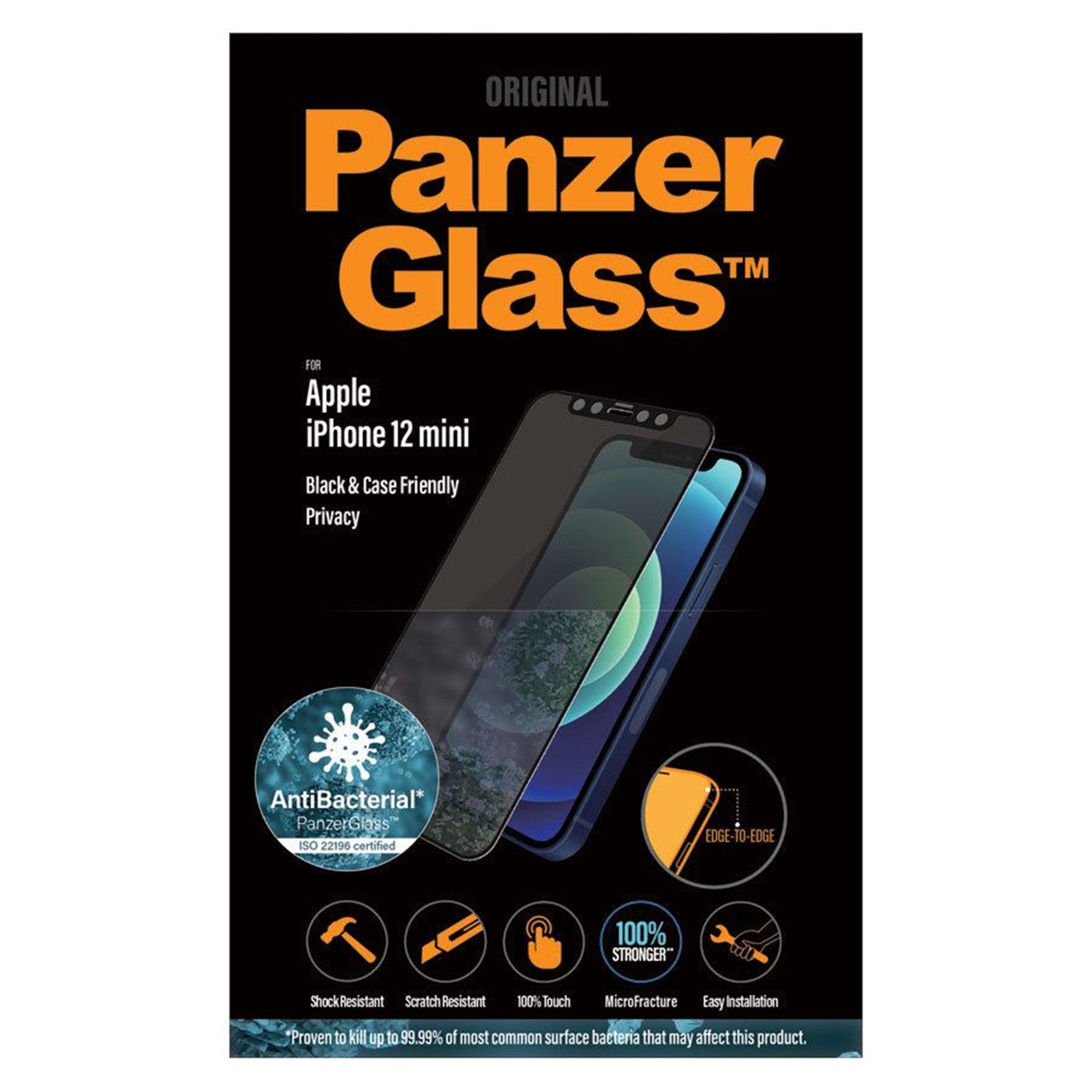 PNZ65289_PanzerGlass-iPhone-12-mini-AntiBacterial-Privacy-Skaermbeskyttelse-Sort-Kant_01.jpg